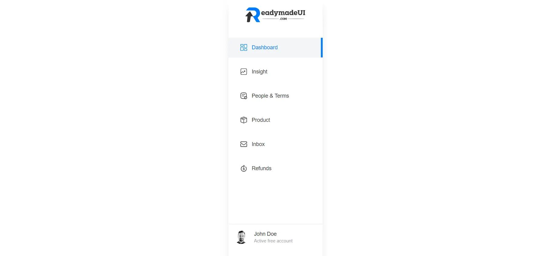 Tailwind Sidebar Layout Example