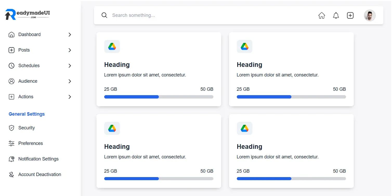 tailwind CSS dashboard-layouts image