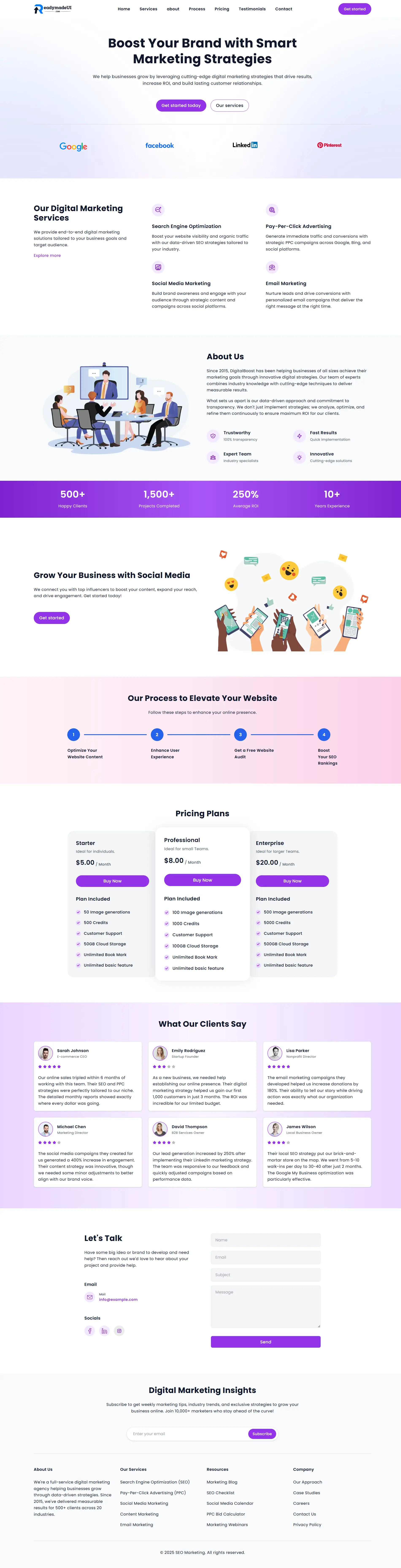 tailwind CSS digital-marketing-landing-page image