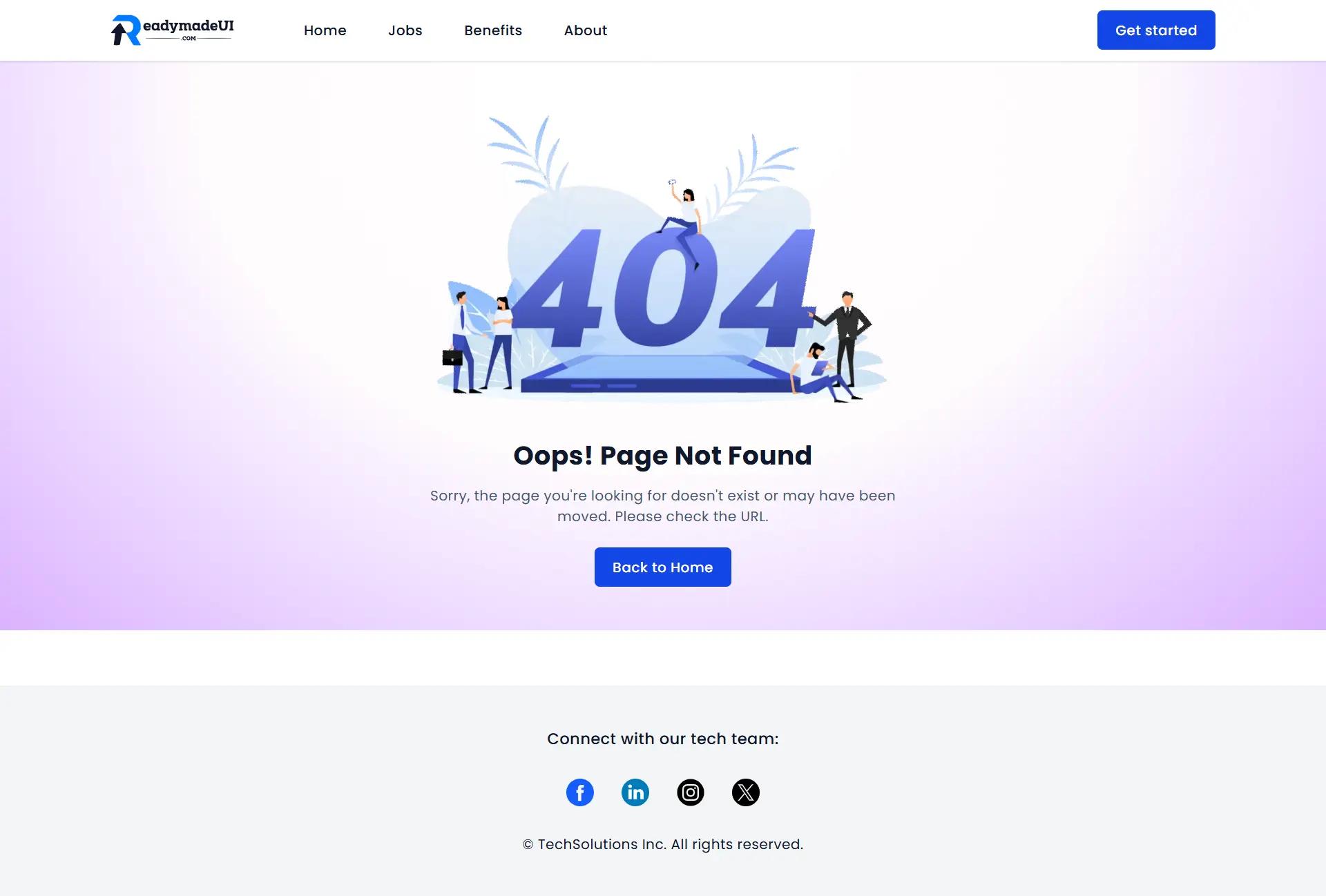 tailwind CSS not-found-page-example-2 image
