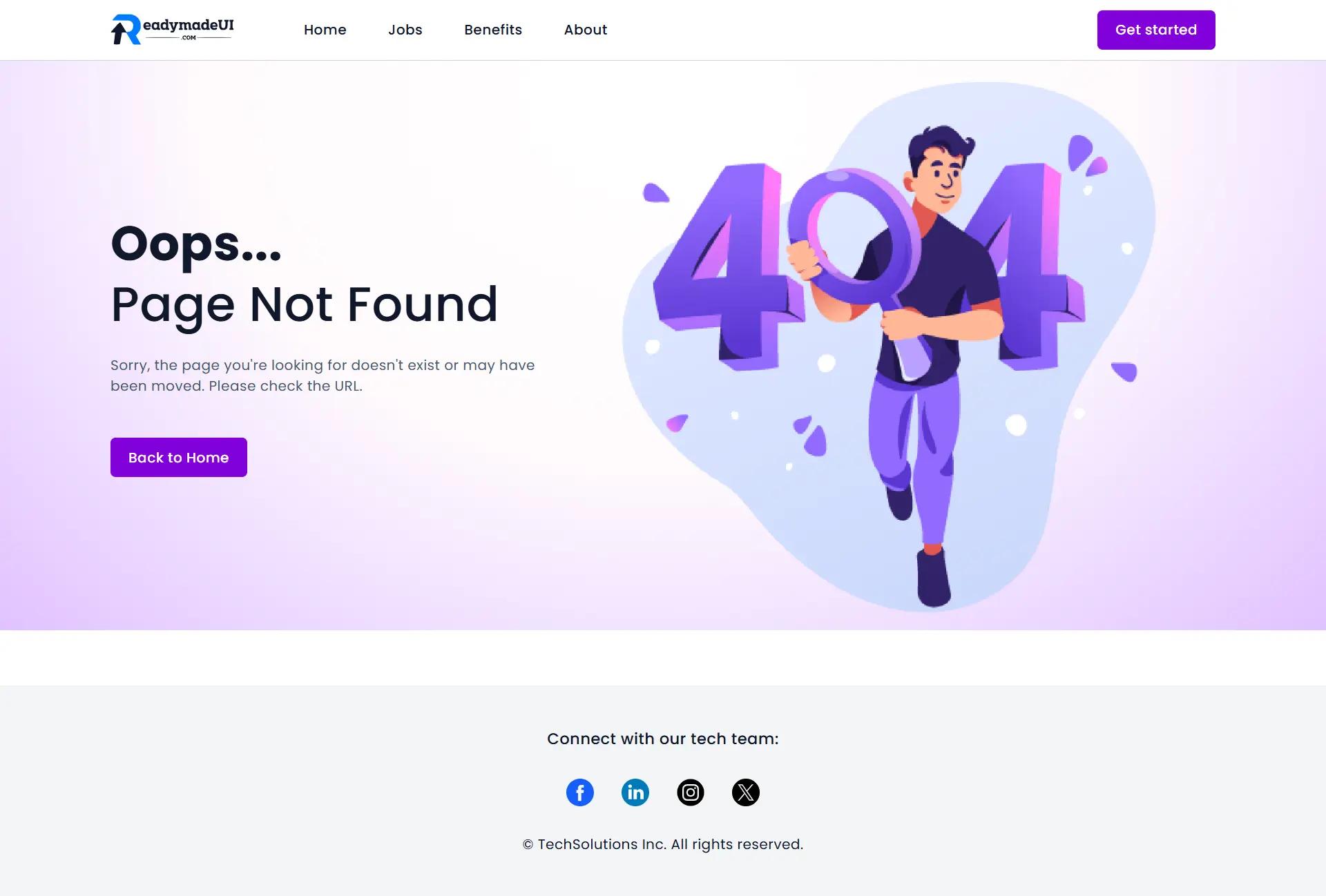 tailwind CSS not-found-page-example-3 image
