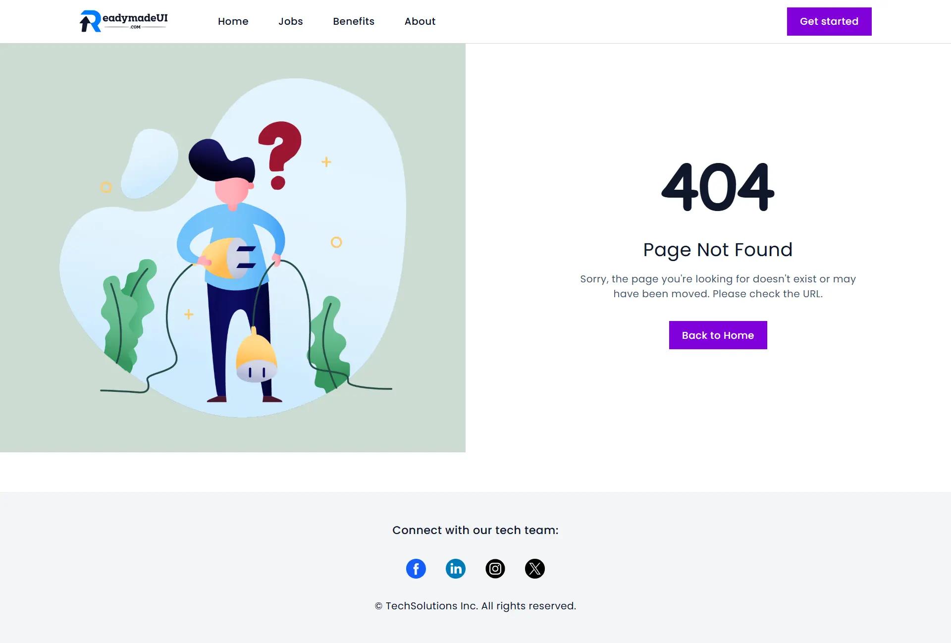tailwind CSS not-found-page-example-4 image