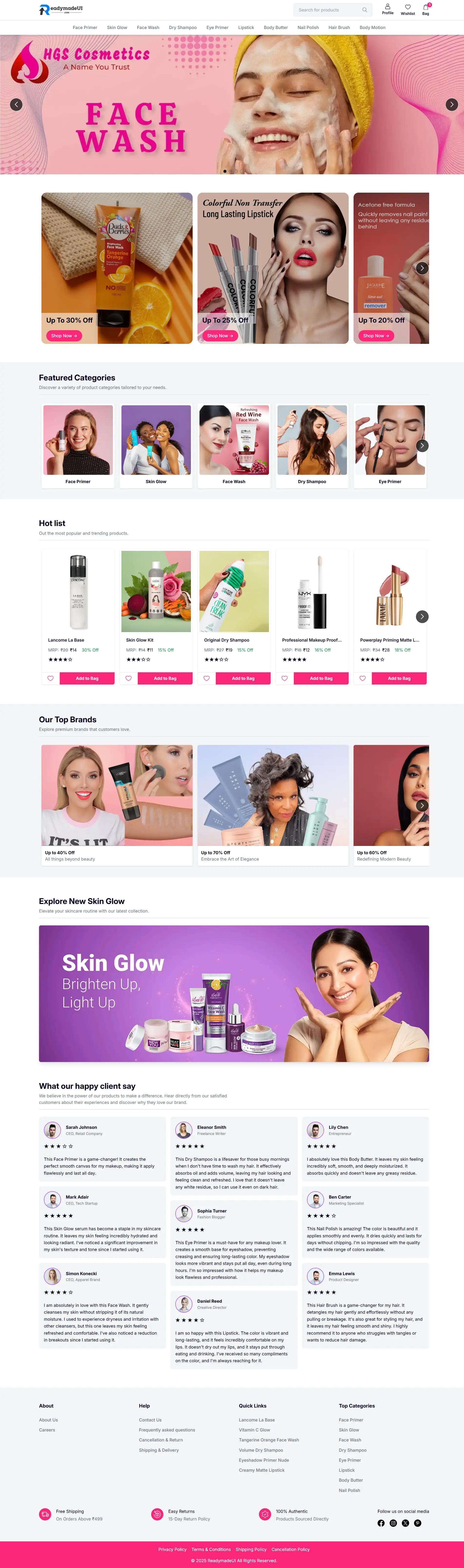 tailwind CSS nextjs-ecommerce-website-beauty-and-cosmetics image